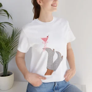 Glitter Boots & Pink Martini T-Shirt
